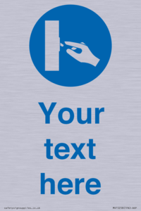 Custom Use Switch Sign